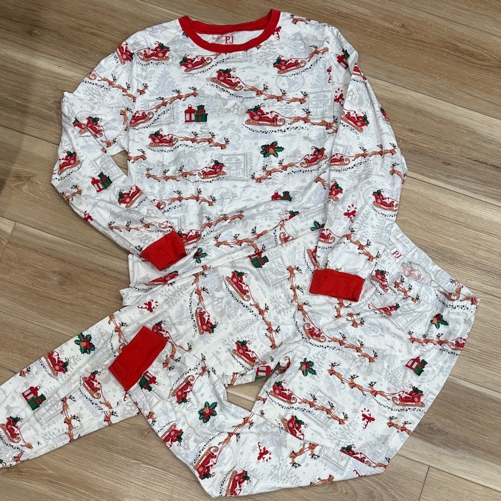 Place Red and White Holiday Pajama Set